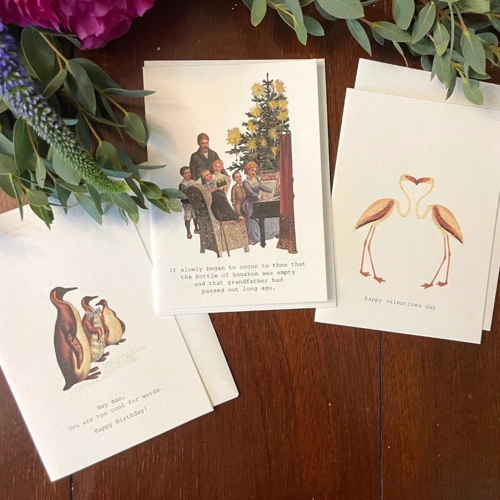 MARGOT ELENA TOKYO MILK Signature Stationery Set of 3 Cards NWT